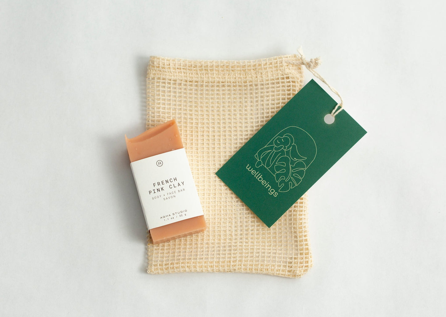 Face and Body Soap Bar and Saver Pouch