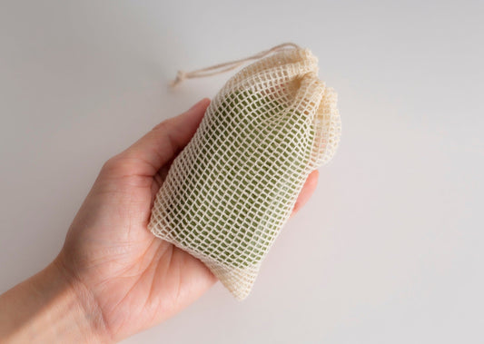 Organic Cotton Soap Saver Pouch