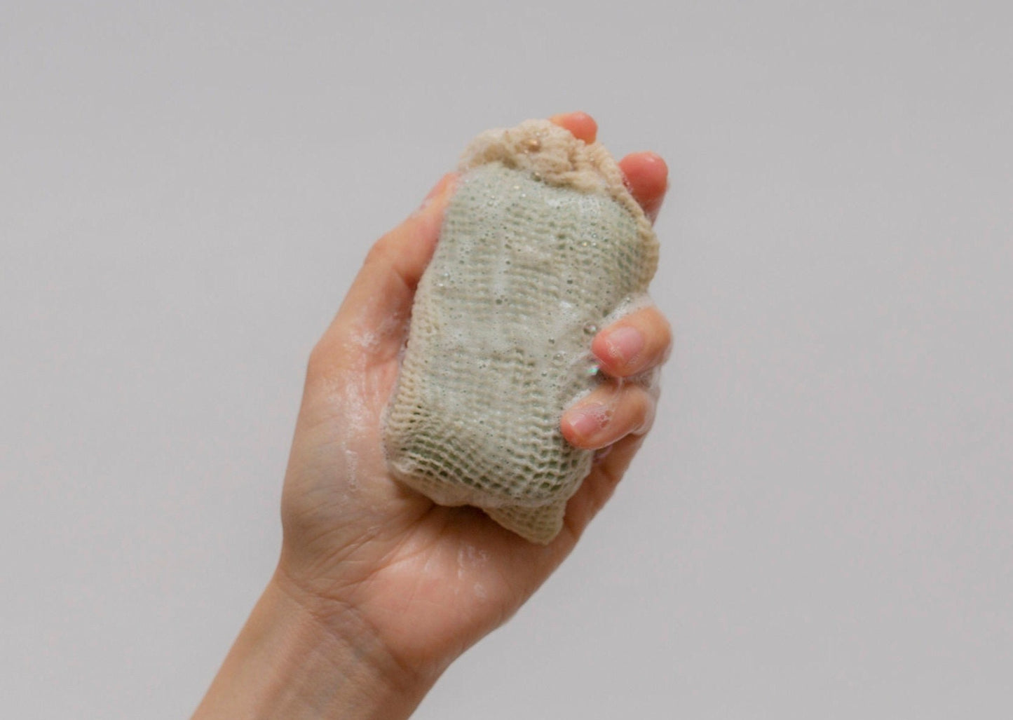 Gentle Exfoliation with Soap Saver Bag