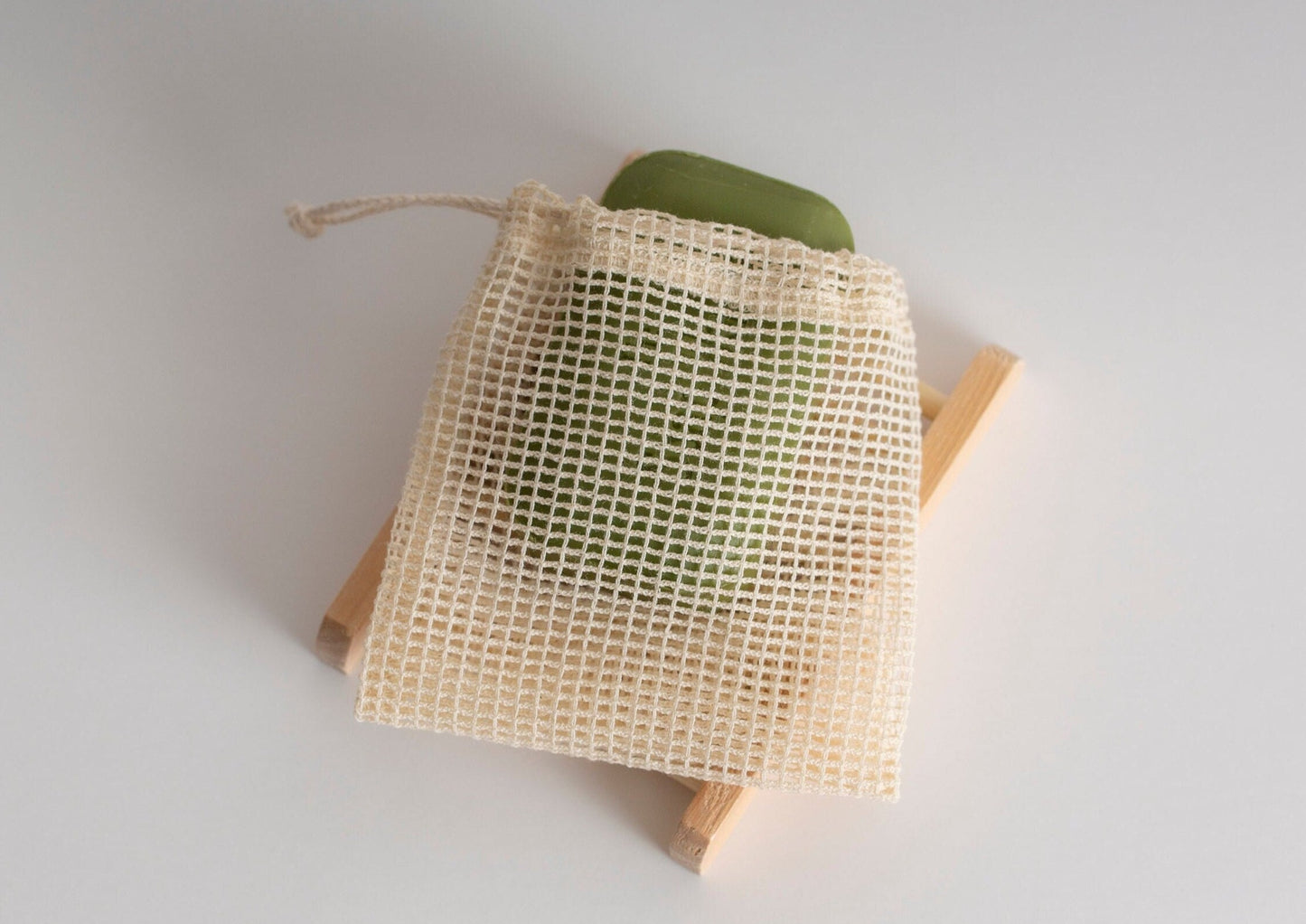 Mesh Cotton Soap Bag for Sustainable Living