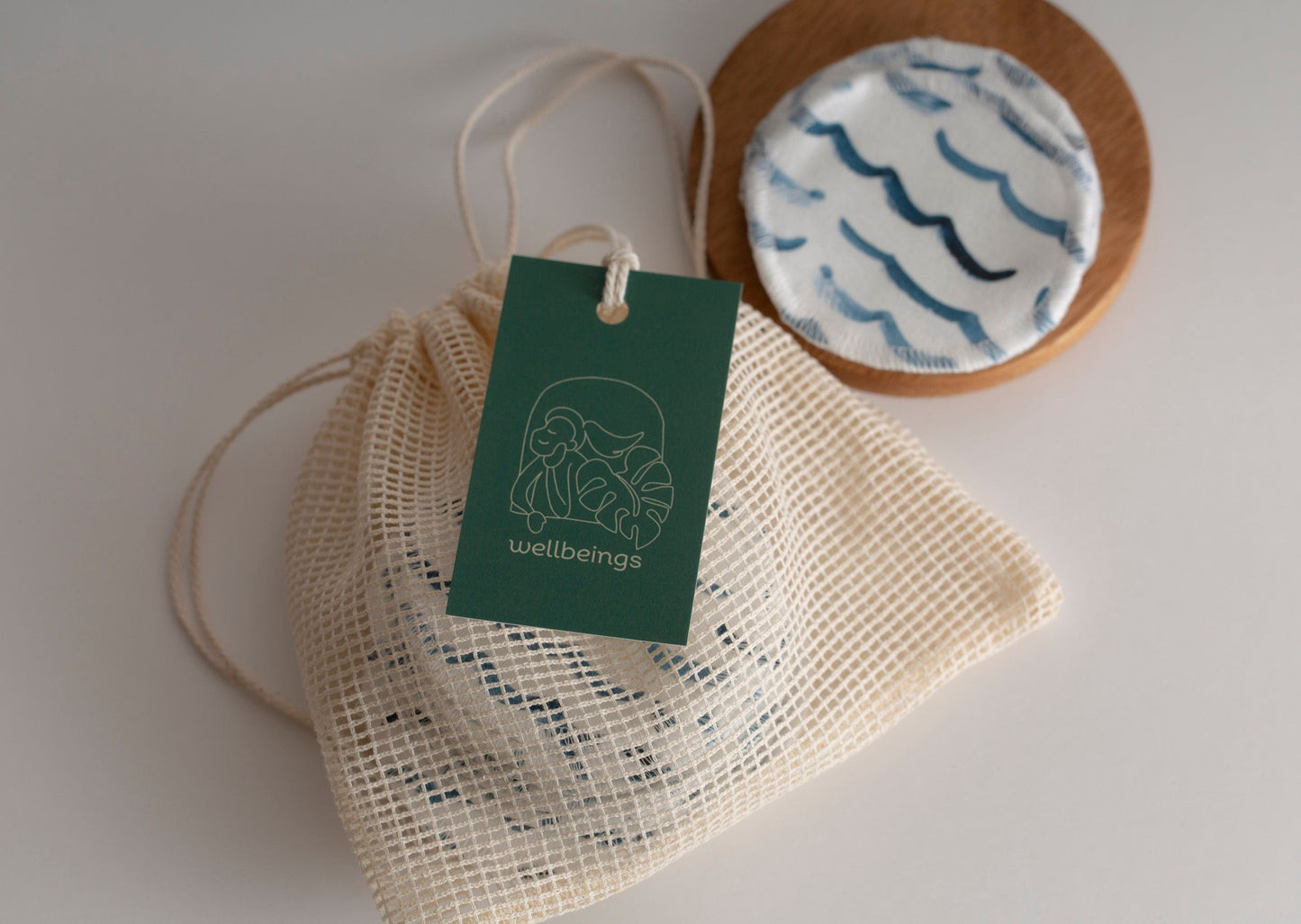 Mini Wash Bag in Organic Cotton