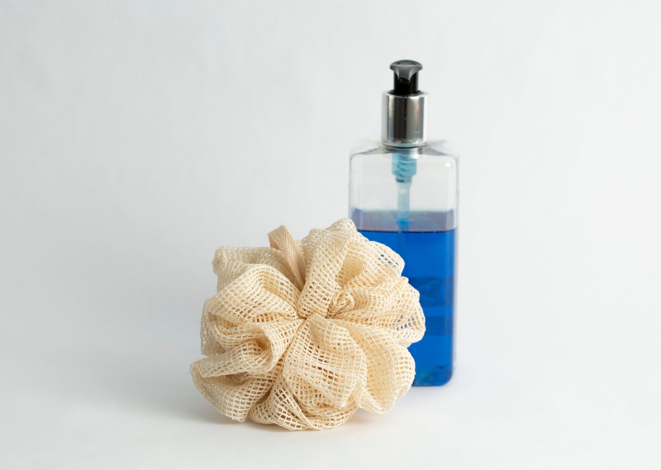 Organic Cotton Shower Pouf | Washable Shower Loofah | Well Beings Supply