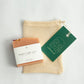 French Pink Clay Soap Bar and Soap Pouch Combo